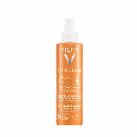Vichy Capital Soleil Capital Soleil Cell Protect Water Fluid Солнцезащитный крем для тела SPF50 Спрей 200 мл: цены и характеристики
