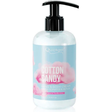 Quickgel Cotton Candy Хлопковая конфета Увлажняющий крем для тела с алоэ вера для всех типов кожи 300 мл: цены и характеристики