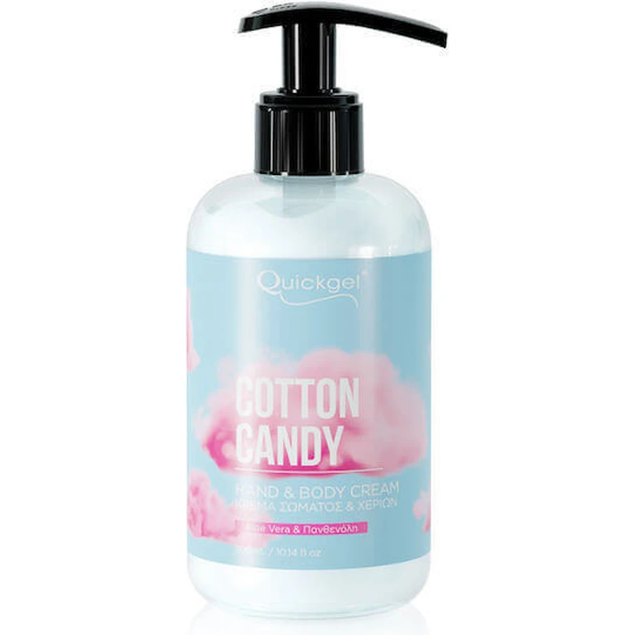 Quickgel Cotton Candy Хлопковая конфета Увлажняющий крем для тела с алоэ вера для всех типов кожи 300 мл: цены и характеристики