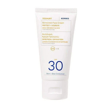 Korres Йогуртовый антисолнечный крем для лица SPF30 50 мл: цены и характеристики