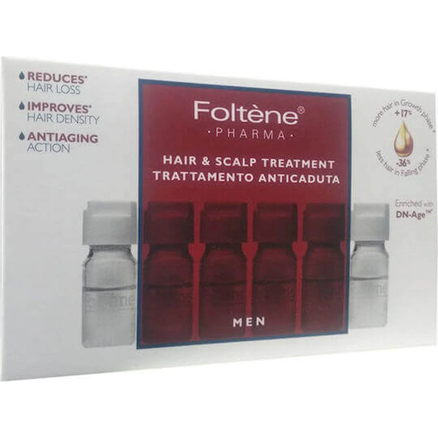 Foltene Hair & Scalp Treatment Ампулы для волос от выпадения для мужчин 12x6 мл: цены и характеристики