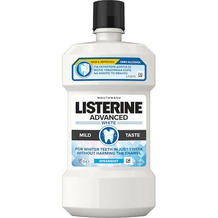 Ополіскувач для порожнини рота Listerine Advanced White з м'яким смаком: ціни та характеристики