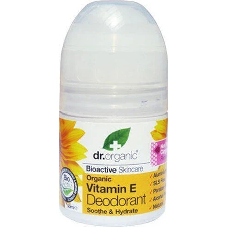 Dr.Organic Vitamin E Натуральный роликовый дезодорант без алюминия 50 мл: цены и характеристики