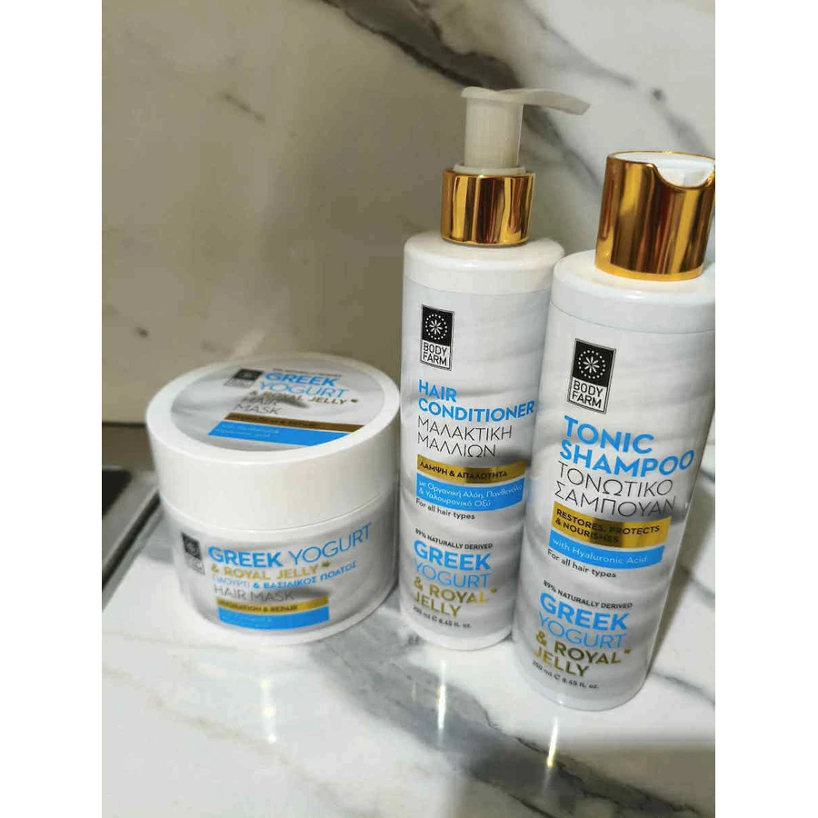 Bodyfarm Greek Yoghurt & Royal Jelly Hair Mask Восстанавливающая маска для волос 200 мл: цены и характеристики