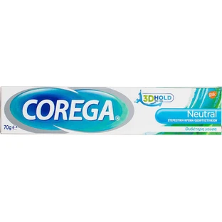 Corega Нейтральный крем для фиксации зубных протезов 70гр