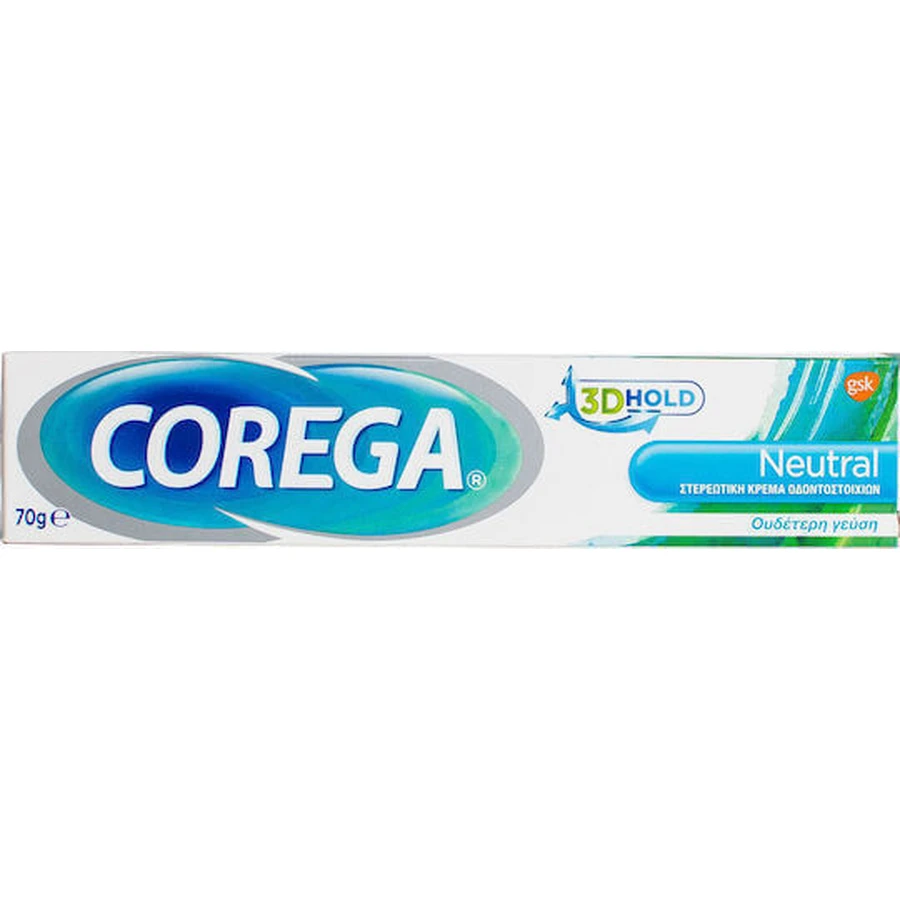 Corega Нейтральный крем для фиксации зубных протезов 70гр: цены и характеристики