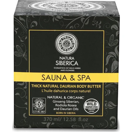 Natura Siberica Sauna & Spa Даурський натуральний густий зволожуючий крем для тіла для сухої та чутливої шкіри 370мл: ціни та характеристики