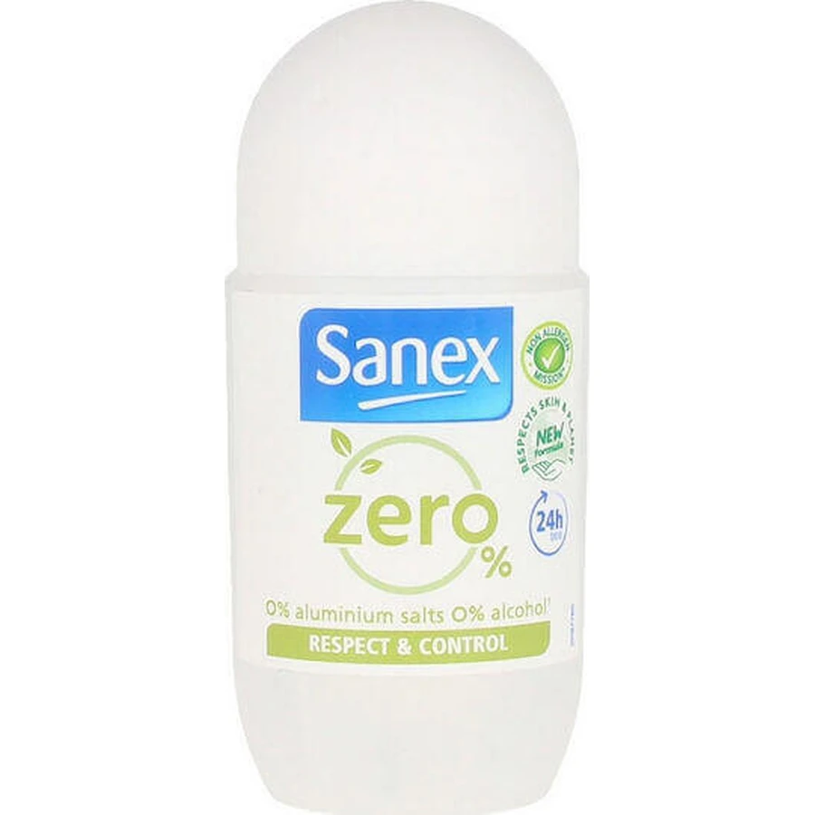 Sanex Zero 0% Respect & Control 24h Deo Protection Deodorant 24h Roll-On Aluminium Free 50ml: цены и характеристики