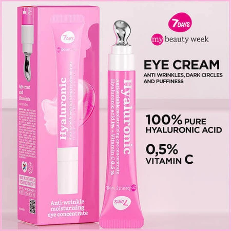7DAYS My Beauty Week Увлажняющий и антивозрастной гель для глаз с гиалуроновой кислотой 18 мл: цены и характеристики