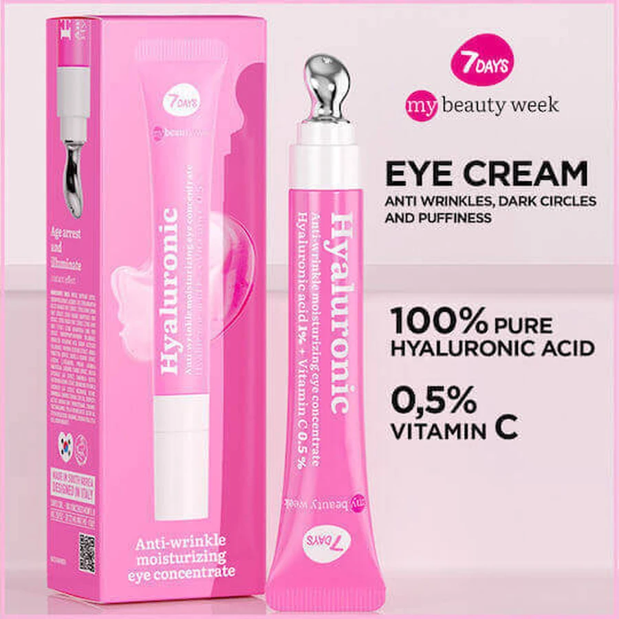 7DAYS My Beauty Week Увлажняющий и антивозрастной гель для глаз с гиалуроновой кислотой 18 мл: цены и характеристики