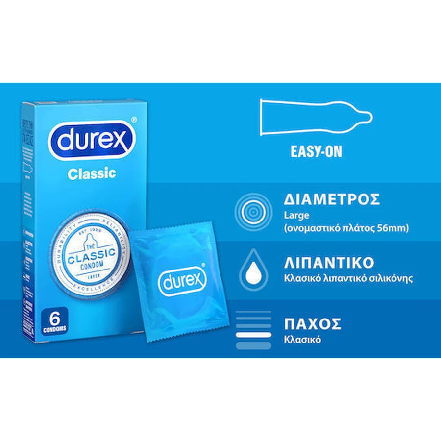 Durex Prezervative Classic 6шт: ціни та характеристики