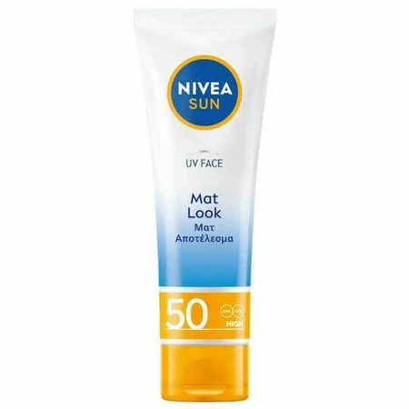 Nivea Sun UV Face Mat Mat Look Сонцезахисний крем для обличчя водостійкий SPF50 50 мл: ціни та характеристики