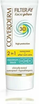 Coverderm Filteray Plus 2 в 1 сонцезахисний крем для обличчя та після засмаги як водостійкий сонцезахисний крем SPF30 50 мл