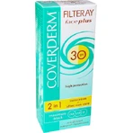 Coverderm Filteray Plus 2 в 1 сонцезахисний крем для обличчя та після засмаги як водостійкий сонцезахисний крем SPF30 50 мл: ціни та характеристики