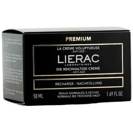 Lierac Premium La Creme Voluptueuse Refill Крем для обличчя проти зморшок з гіалуроновою кислотою 50мл: ціни та характеристики