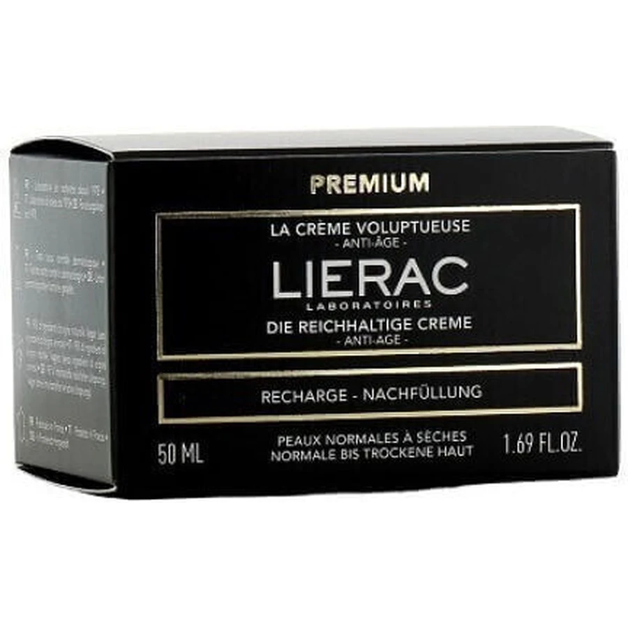 Lierac Premium La Creme Voluptueuse Refill Крем для обличчя проти зморшок з гіалуроновою кислотою 50мл: ціни та характеристики