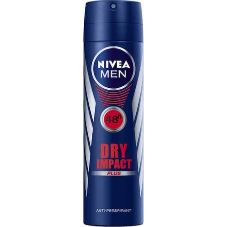 Nivea Men Dry Impact Plus Антиперспірант Дезодорант-спрей 48 год дезодорант-спрей 150мл: ціни та характеристики