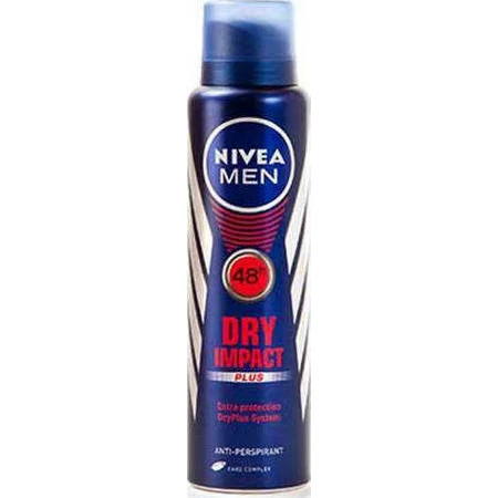 Nivea Men Dry Impact Plus Антиперспірант Дезодорант-спрей 48 год дезодорант-спрей 150мл: ціни та характеристики
