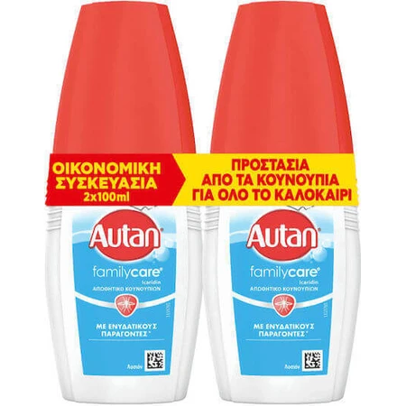 Лосьйон-спрей від комах Autan, що відлякує комах, підходить для дітей 2шт: ціни та характеристики