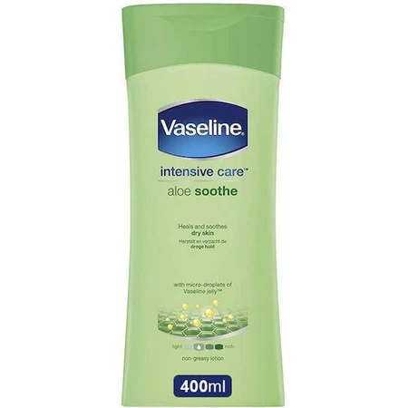Vaseline Intensive Care Aloe Soothe Aloe Vera Увлажняющий восстанавливающий лосьон для сухой кожи 400 мл: цены и характеристики