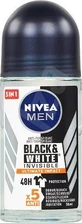 Nivea Men Black &amp; White Invisible Invisible Ultimate Impact Антиперспирант-дезодорант 48 часов ролл-он 50 мл