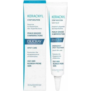 Ducray Keracnyl Керакнил Гель для лица против несовершенств и акне 24 часа дневной Stop Bouton 10 мл