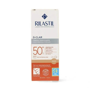 Rilastil D-Clar Однорідний сонцезахисний крем для обличчя SPF50 з середнім пігментом 40мл