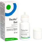 Краплі очні з гіалуроновою кислотою Thea Pharma Hellas Thealoz Duo від сухості очей 10 мл: ціни та характеристики