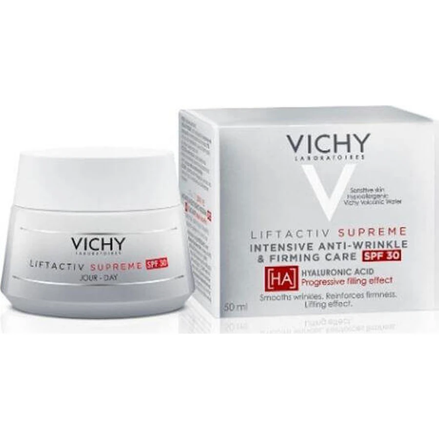 Vichy Liftactiv Supreme Увлажняющий, антивозрастной и тонизирующий дневной крем для лица с SPF30 с гиалуроновой кислотой 50 мл: цены и характеристики