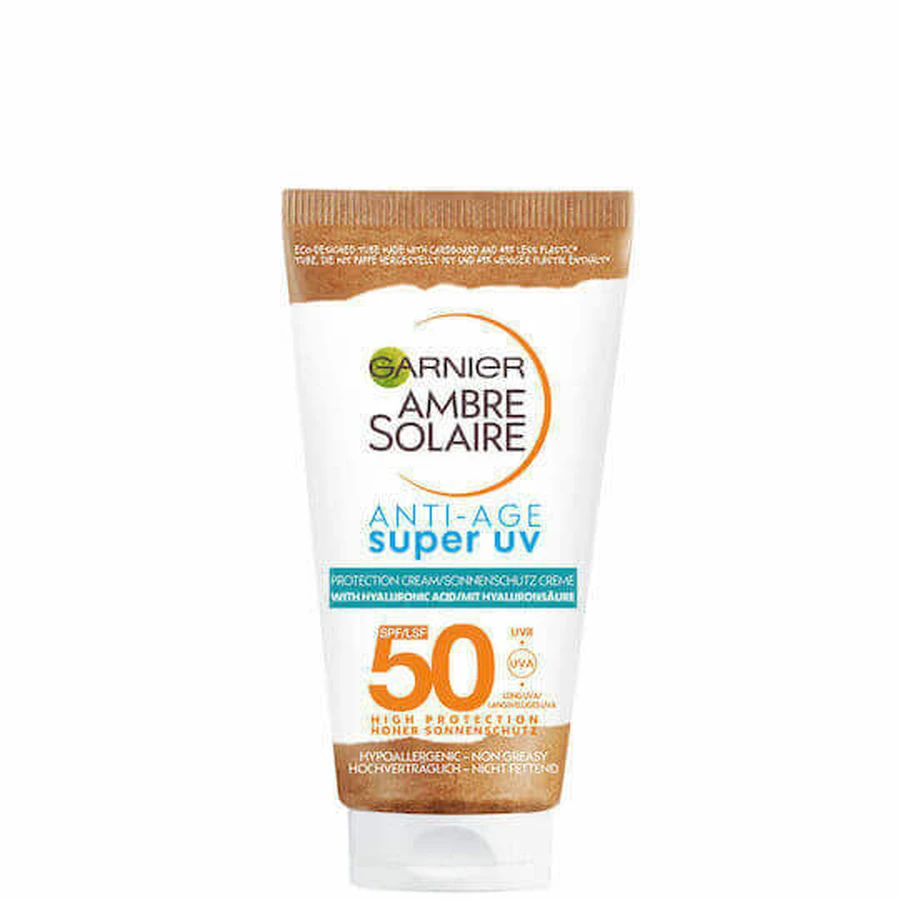 Garnier Ambre Solaire Anti Age Super UV Sun Protection Face Cream SPF50 50ml: цены и характеристики