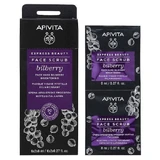 Apivita Express Beauty Скраб для обличчя з чорницею 16 мл