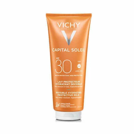 Водостійкий сонцезахисний спрей для обличчя та тіла Vichy Capital Soleil SPF30 300 мл: ціни та характеристики