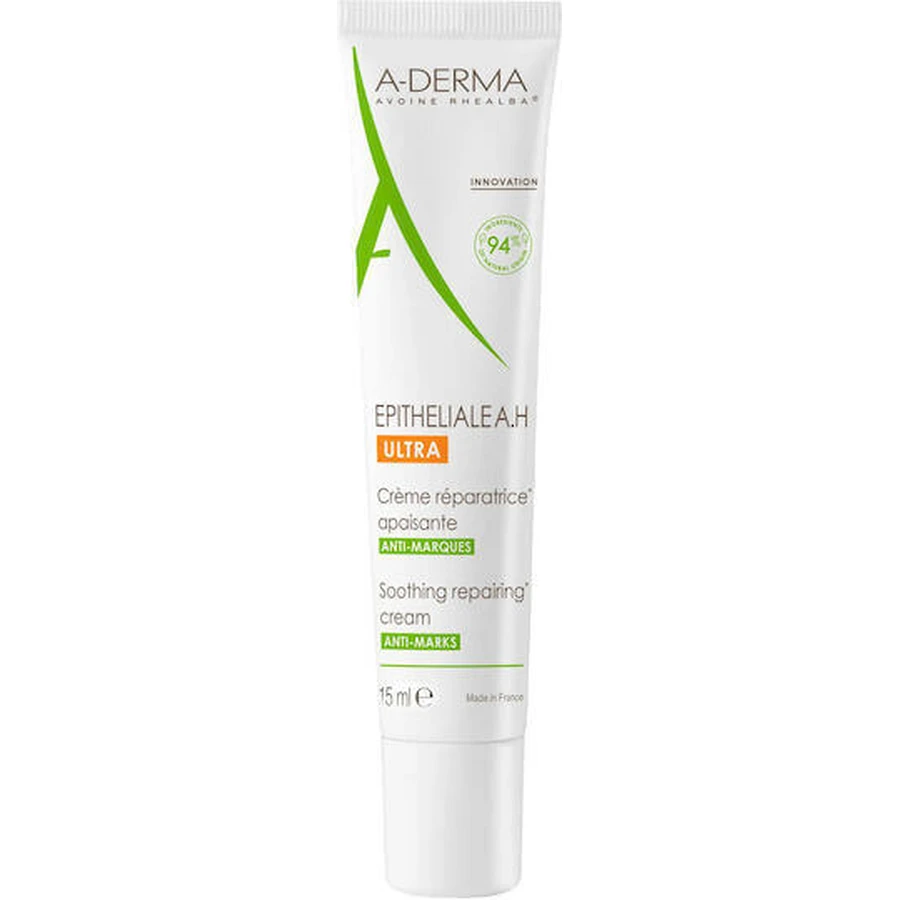 A-Derma Epitheliale A.H. Ультравідновлювальний крем для обличчя проти недосконалостей з гіалуроновою кислотою 15мл: ціни та характеристики