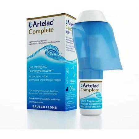 Bausch & Lomb Artelac Complete Eye Drops for Dry Eyes 10ml: цены и характеристики