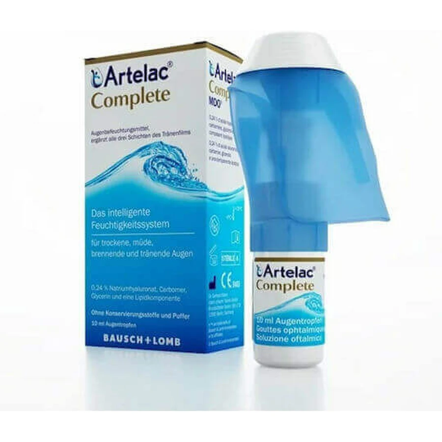 Bausch & Lomb Artelac Complete Eye Drops for Dry Eyes 10ml: цены и характеристики