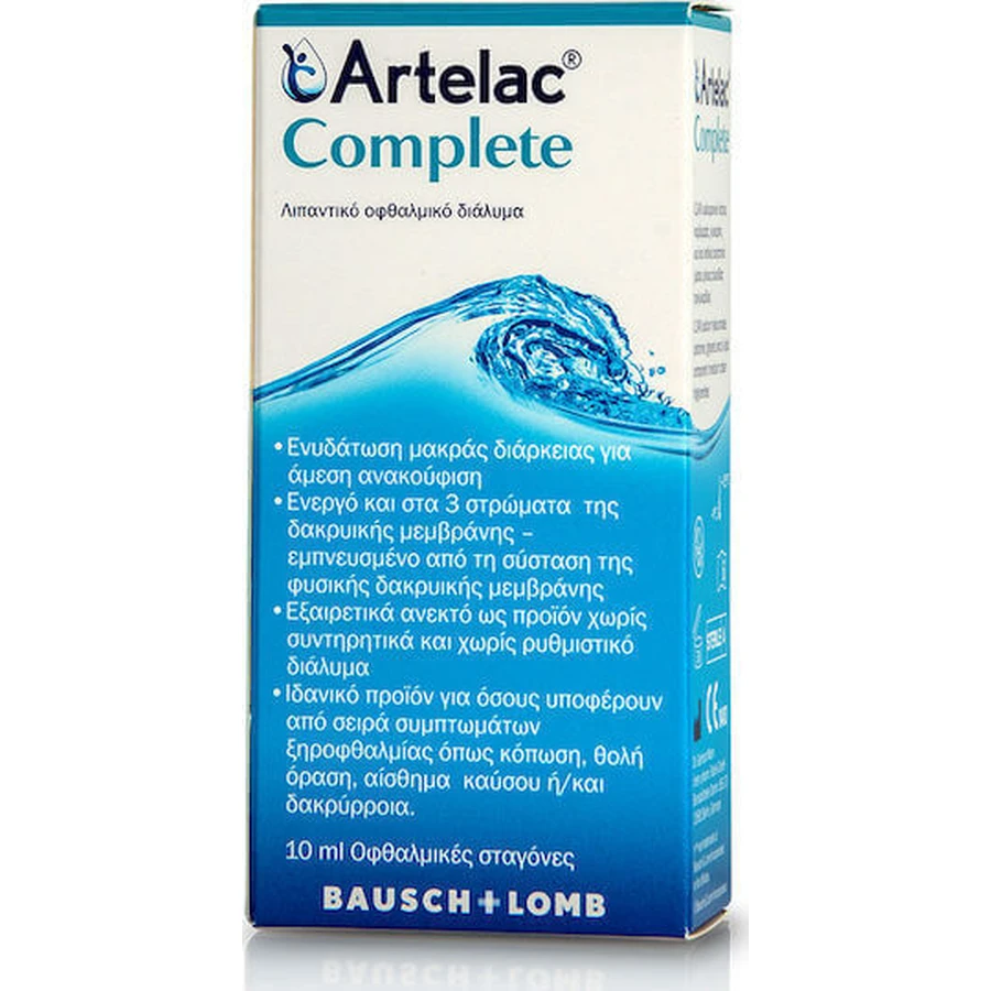 Bausch & Lomb Artelac Complete Eye Drops for Dry Eyes 10ml: цены и характеристики