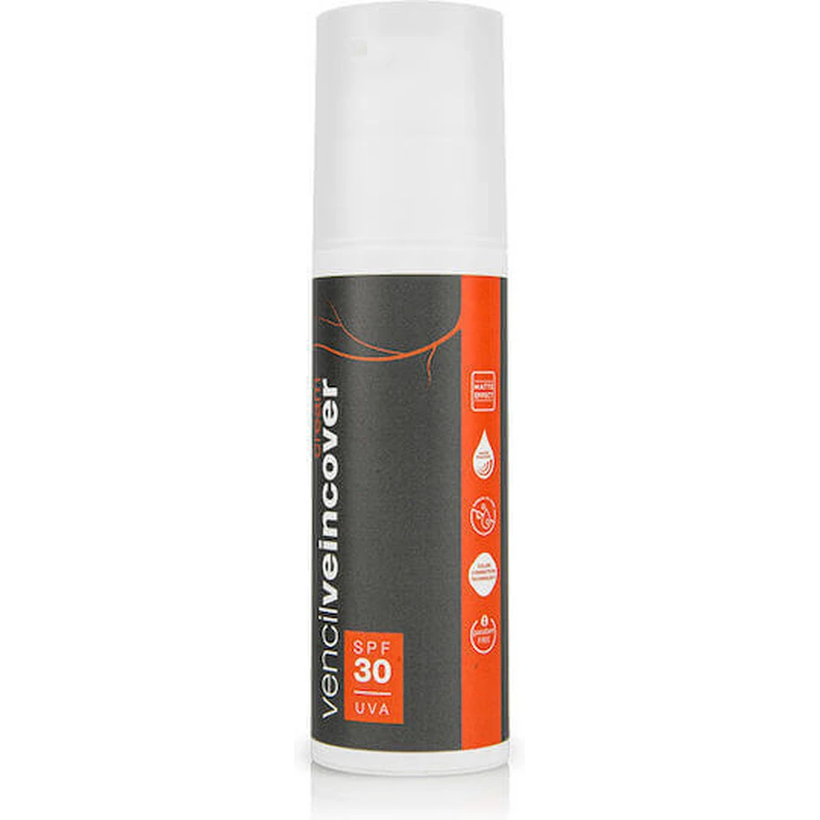 Vencil Veincover Водостійкий сонцезахисний крем для тіла SPF30 з пігментом 150 мл: ціни та характеристики