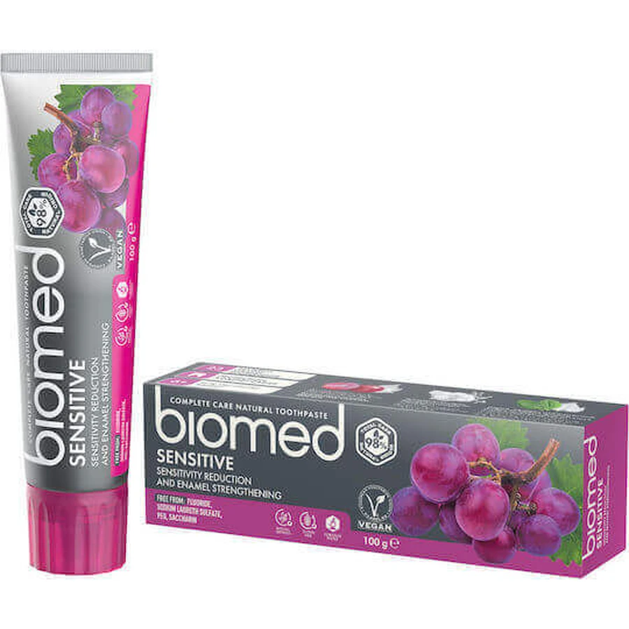 Splat Biomed Sensitive Зубна паста без фтору для чутливих зубів 100гр: ціни та характеристики