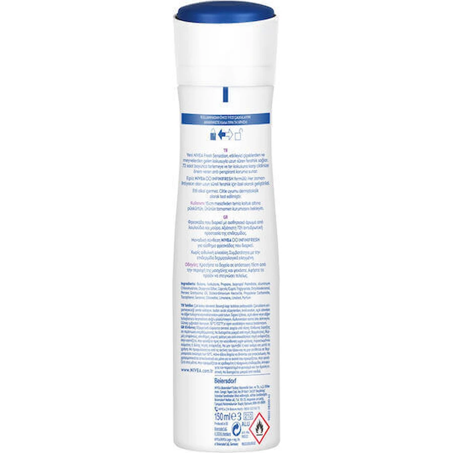 Дезодорант-спрей Nivea Fresh Sensation Дезодорант 72 год 150 мл: ціни та характеристики