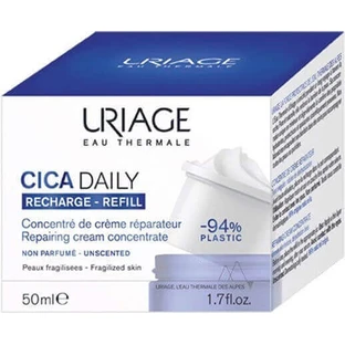 Відновлювальний крем для обличчя Uriage Cica Daily Refill з гіалуроновою кислотою та керамідами 50 мл