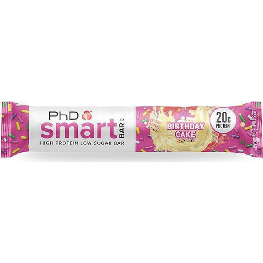 Батончик PhD Smart Bar с 20 г белка и вкусом праздничного торта 64 г: цены и характеристики