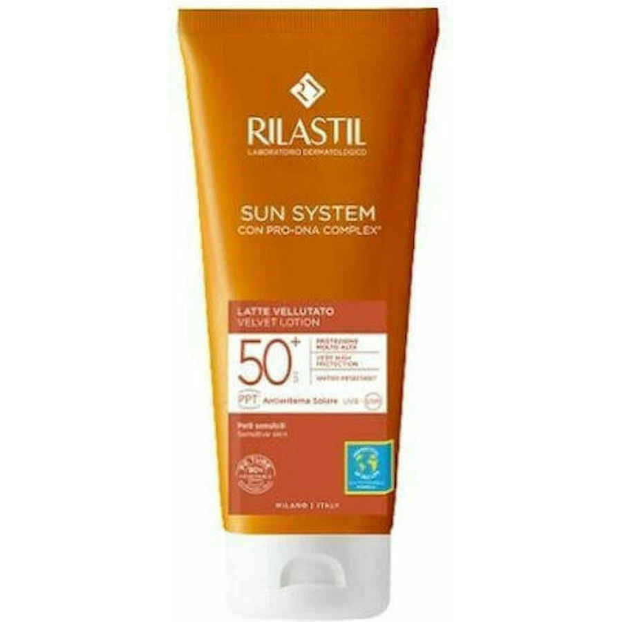 Rilastil Sun System Оксамитовий сонцезахисний лосьйон для тіла SPF50 200 мл: ціни та характеристики