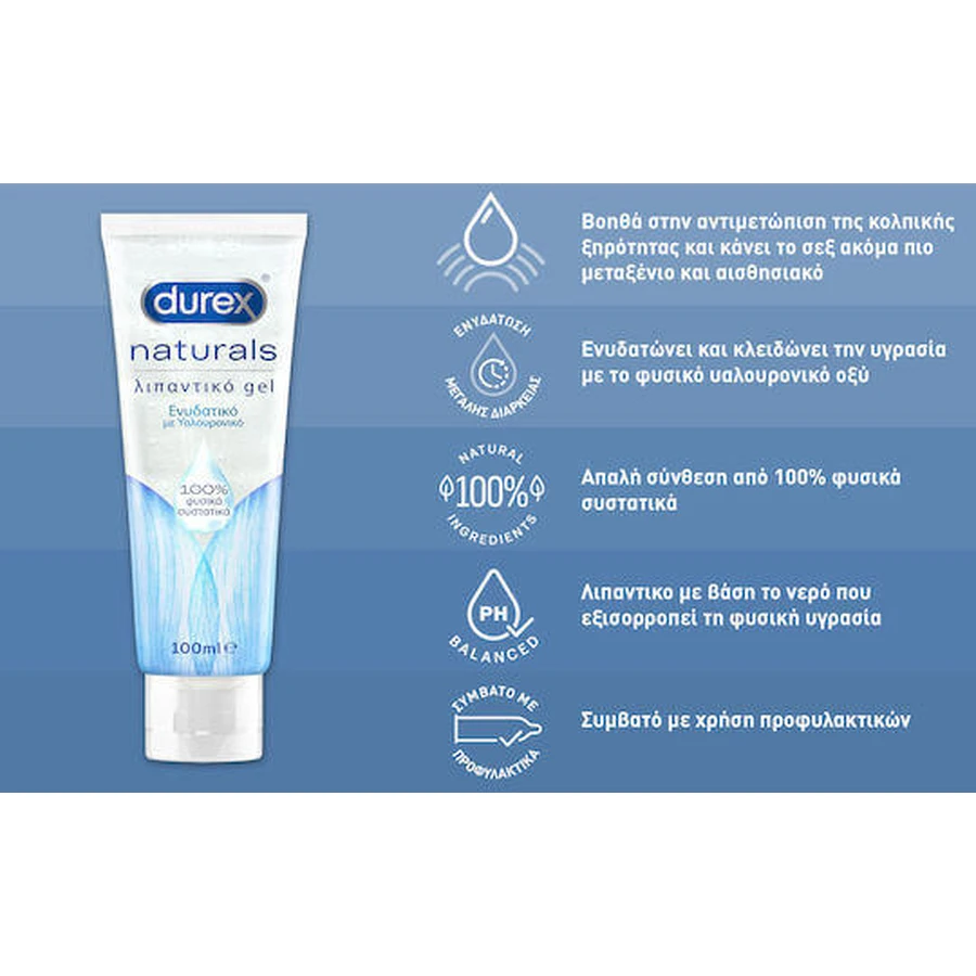 Durex Naturals Вагинальный смазывающий гель 100 мл: цены и характеристики