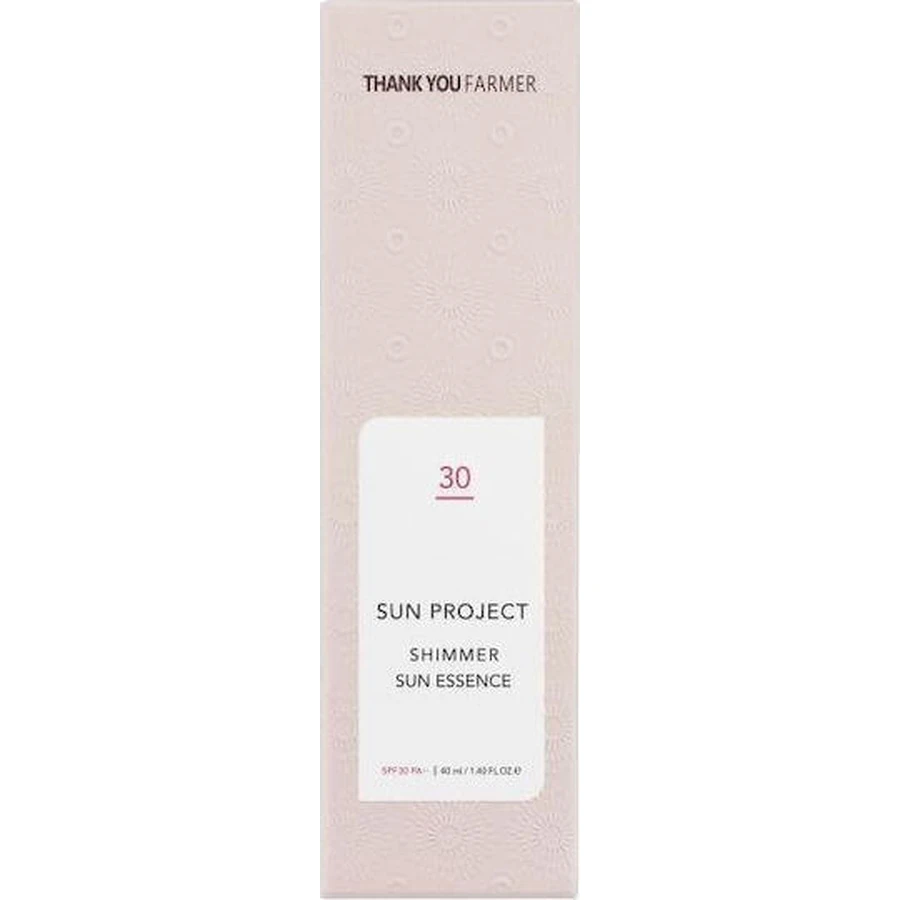 Спасибо фермеру Sun Project Shimmer Sun Essence Солнцезащитный крем для лица SPF30 40 мл: цены и характеристики