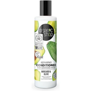 Natura Siberica Organic Shop Органічний авокадо та мед відновлювальний/живильний кондиціонер для всіх типів волосся 280 мл
