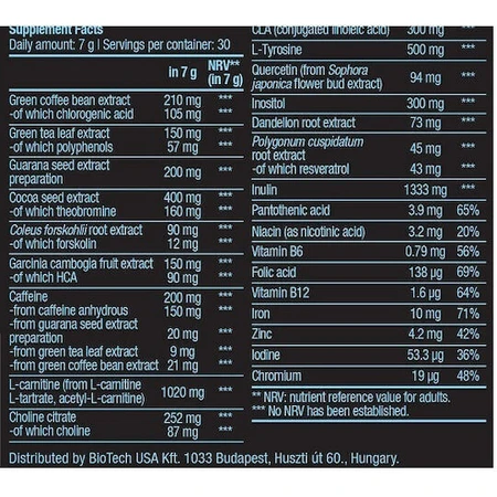 Biotech USA Black Burn зі смаком дині 210гр: ціни та характеристики
