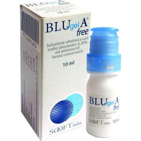 Sooft Italia Blugel A Free Eye Drops Гіалуронова кислота очні краплі 10мл: ціни та характеристики