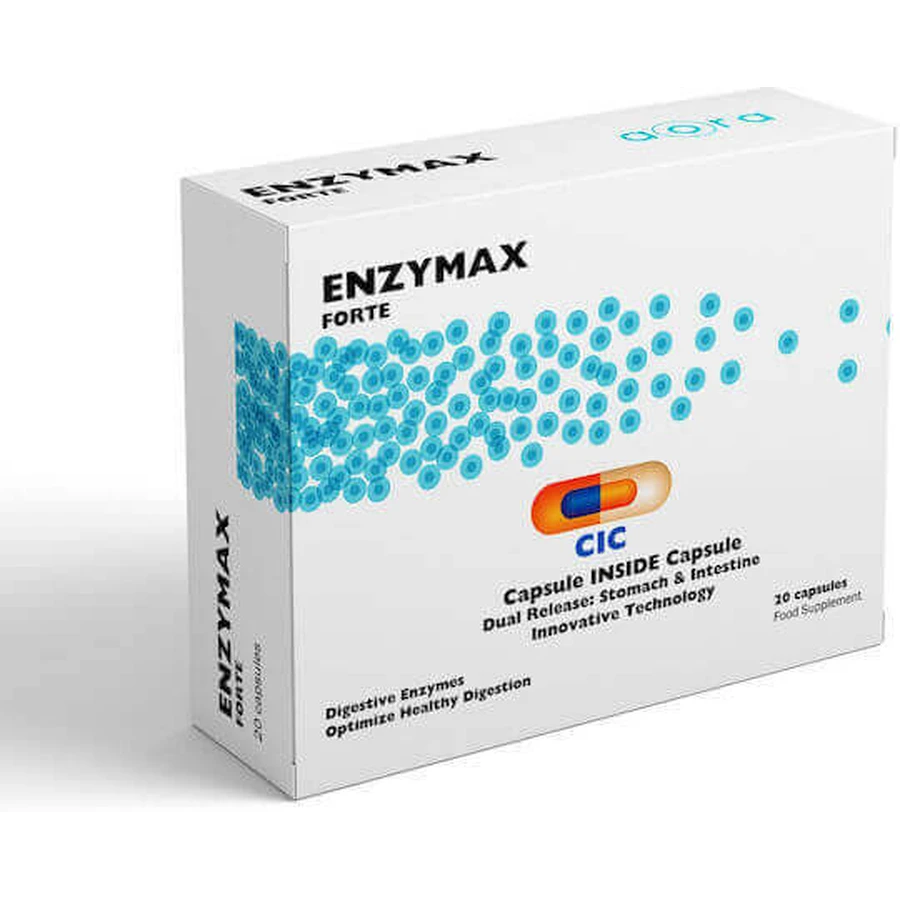 Aora Enzymax Forte 20 капс.: ціни та характеристики