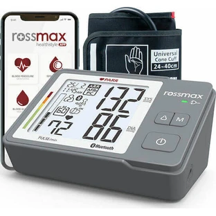 Тонометр на руку Rossmax Ζ5 PARR в інтернет-магазині з функцією визначення аритмії та Bluetooth