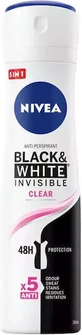 Nivea Nivea Чорно-білий дезодорант-антиперспірант Invisible Invisible Original Швидковисихаючий дезодорант-антиперспірант 48 год Спрей 150мл